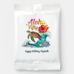 50th Fifty Birthday Tropical Ocean Beach Theme Margarita Drink Mix