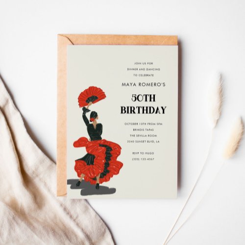 50th Flamenco Dancer Birthday Party