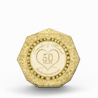 50th Gold Wedding Anniversary Award