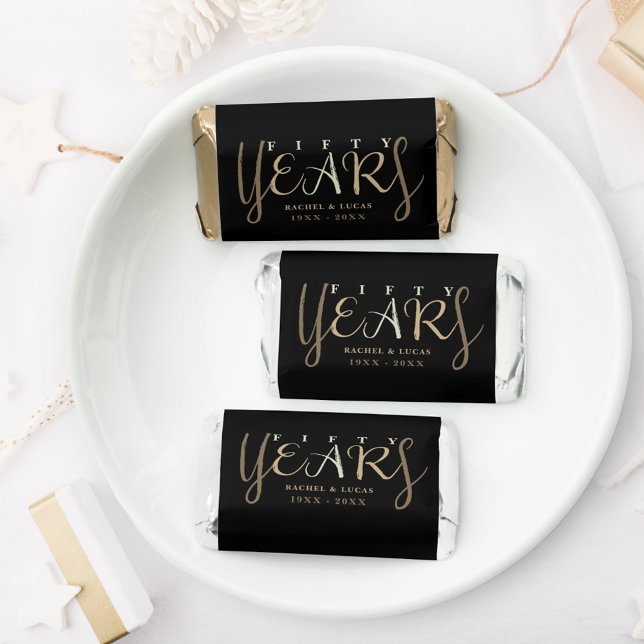 50th Gold Wedding Anniversary Favors Hershey's (Creator Uploaded)