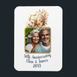 50th Gold Wedding Anniversary Photo Keepsake Magnet<br><div class="desc">This customized magnet is the perfect way to celebrate your wedding milestone with your favorite personalized photo for a timeless keepsake for years to come.</div>