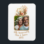 50th Gold Wedding Anniversary Photo Keepsake Magnet<br><div class="desc">This customized magnet is the perfect way to celebrate your wedding milestone with your favorite personalized photo for a timeless keepsake for years to come.</div>
