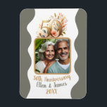 50th Gold Wedding Anniversary Photo Keepsake Magnet<br><div class="desc">This customized magnet is the perfect way to celebrate your wedding milestone with your favorite personalized photo for a timeless keepsake for years to come.</div>