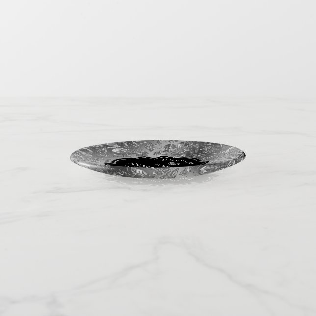 50th gold wedding anniversary trinket tray (Angled)