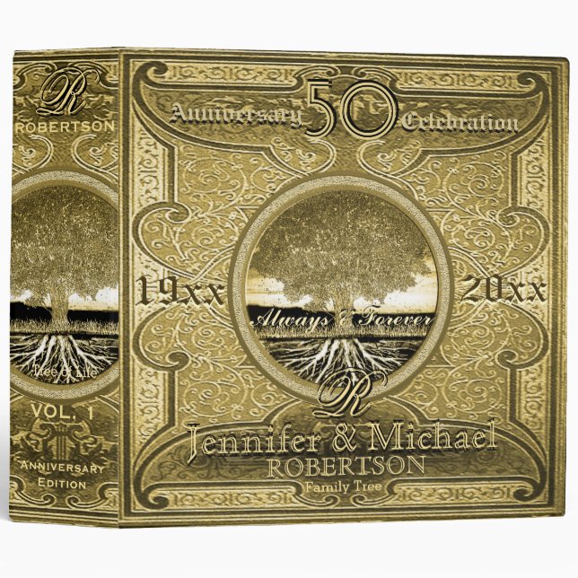 50th Golden Anniversary 3 Ring Binder (Front/Spine)