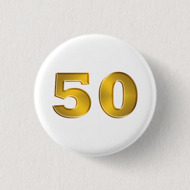 50th Golden Anniversary Buttons (Front)