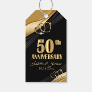 50th Golden Anniversary Gift Tags