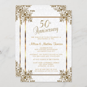 50th Golden Anniversary Invitation