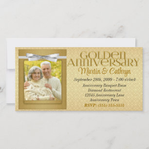 50th Golden Anniversary Party Invitation Photo