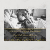 50th Golden Anniversary Save the Date Photo Announcement Postcard (Front)