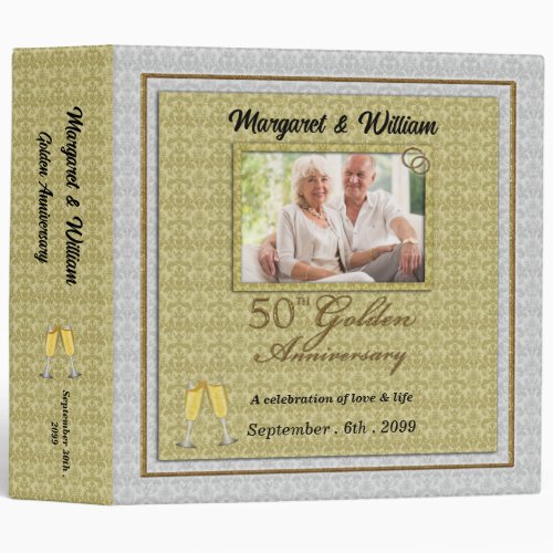 50th Golden Anniversary Scrapbook Binder