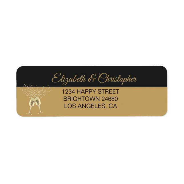 50th  Golden Anniversary Sparkle Black Gold Label (Front)