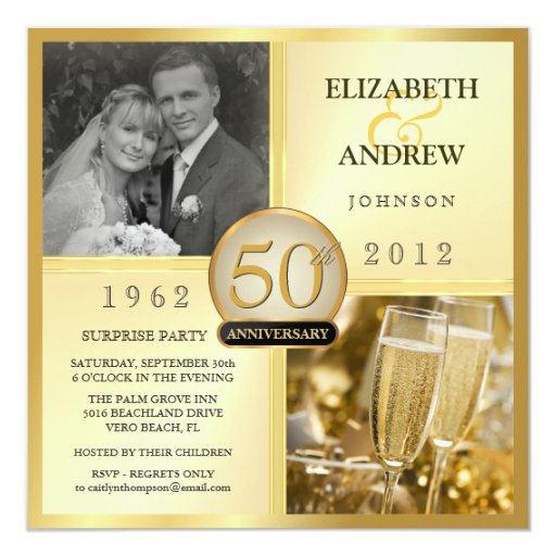 Surprise 50Th Wedding Anniversary Invitations 5