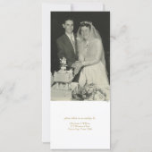 50th Golden Anniversary Wedding Photo Foliage RSVP Invitation (Back)