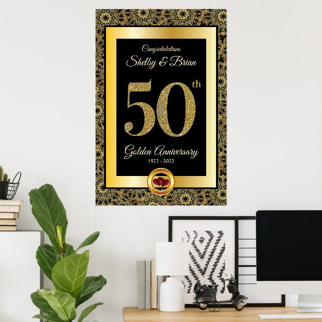 50th Golden Anniversary Welcome sign (Home Office)