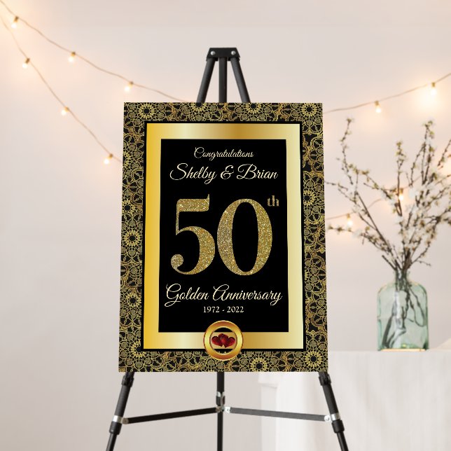 50th Golden Anniversary Welcome sign (In Situ (Stand))