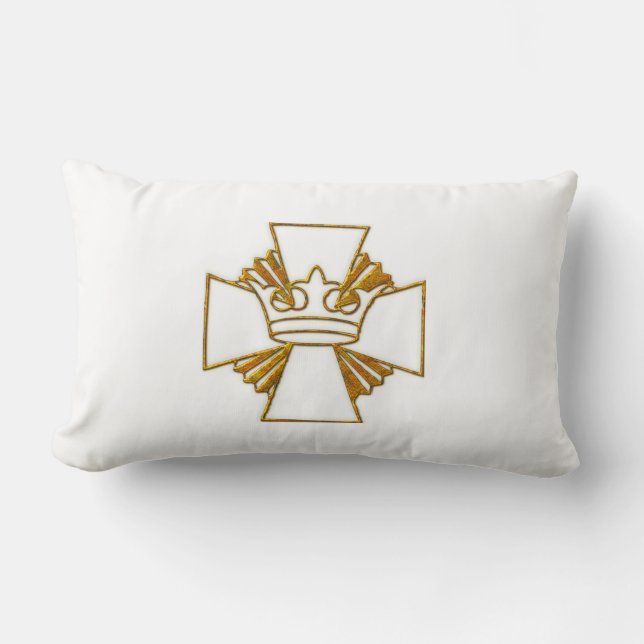 50th Golden Jubilee Priest Ordination Anniversary Lumbar Pillow (Front)
