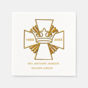 50th Golden Jubilee Priest Ordination Anniversary Napkins