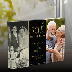 50th Golden Wedding Anniversary 2 Photo Block