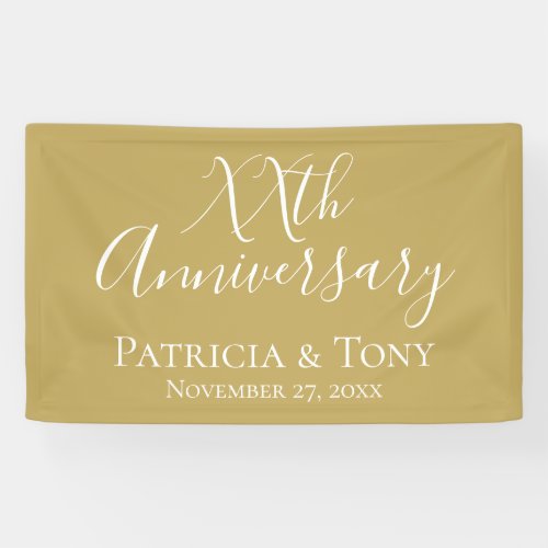 50th Golden Wedding Anniversary _ any year color Banner