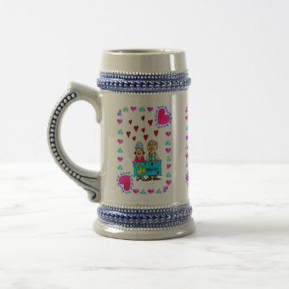 50th Golden Wedding Anniversary Beer Stein