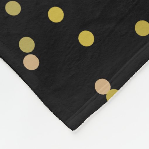 50th Golden Wedding Anniversary Black And Gold Fleece Blanket Zazzle