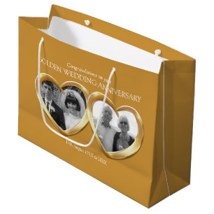 50th golden wedding anniversary gift bag