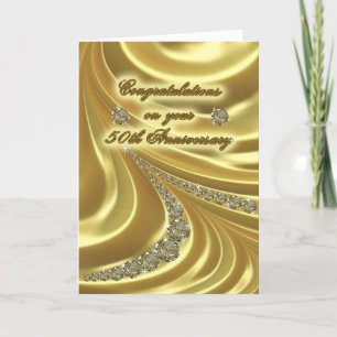 50th Golden Wedding Anniversary Greeting Card