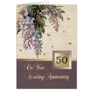50th Golden Wedding Anniversary Greeting Cards