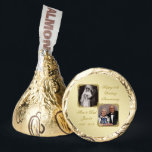 50th Golden Wedding Anniversary Hershey®'s Kisses®<br><div class="desc">A Digitalbcon Images Design featuring a Gold color theme with a variety of custom images, shapes, patterns, styles and fonts in this one-of-a-kind "50th Golden Wedding Anniversary" Photo Hersheys Kisses. This elegant and attractive design comes complete with customizable text lettering and photo inserts to suit your special occasion. COMPLETE YOUR...</div>