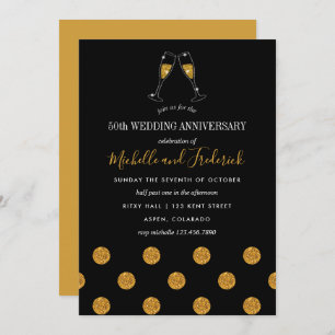 50th Golden Wedding Anniversary Invitation