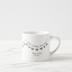 50th Golden Wedding Anniversary mom & dad Espresso Cup
