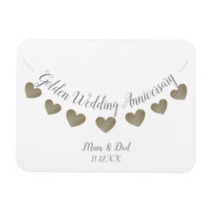 50th Golden Wedding Anniversary mom & dad Magnet