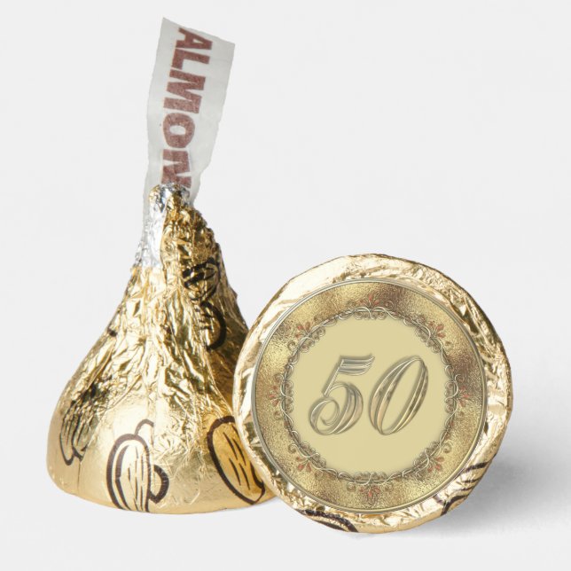 50th Golden Wedding Anniversary Party Favors (Front)