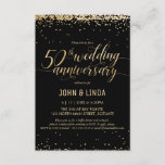 50th Golden Wedding Anniversary Party Invitation