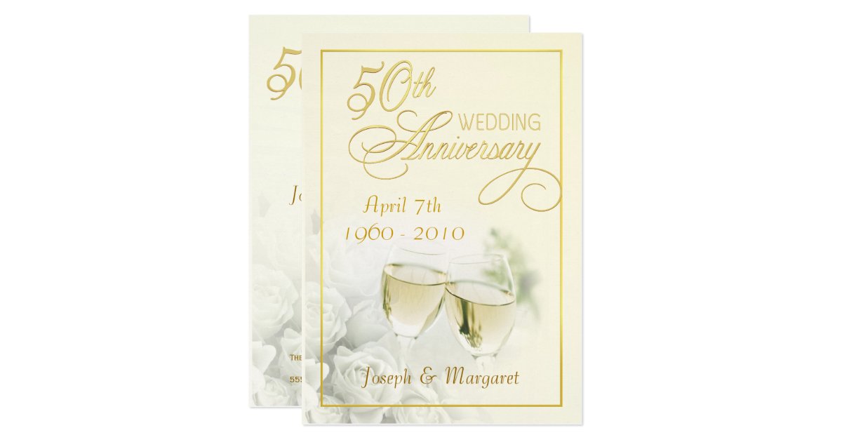 Golden Anniversary Party Invitations 3