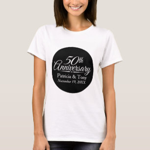 50th Golden Wedding Anniversary Personalized T-Shirt