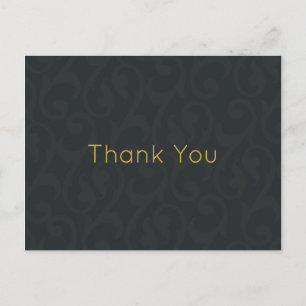 50th Golden Wedding Anniversary photo Thank You Postcard