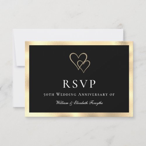 50th Golden Wedding Anniversary Response Card