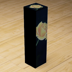 50th Golden Wedding Anniversary Rose Wine Box