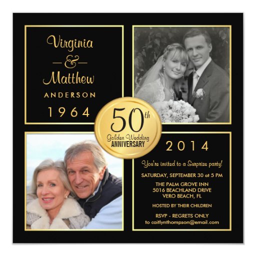 Surprise 50Th Wedding Anniversary Invitations 10