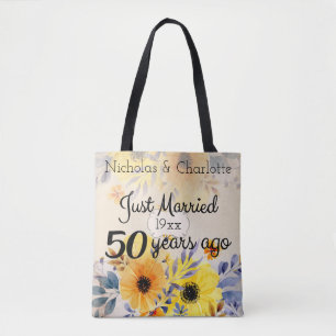 50th Golden Wedding Anniversary Tote Bag