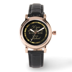 50th Golden Wedding Anniversary Wife Watch