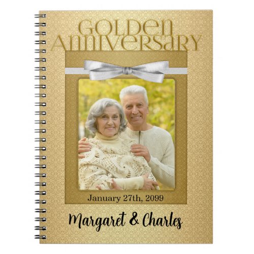 50th Golden Wedding Annivsersary Guest Notebook