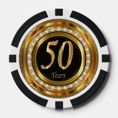 50th Golden Years Anniversary Poker Chips