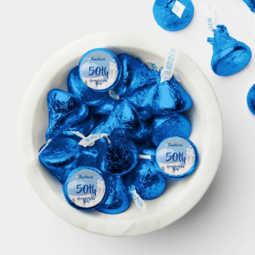 50th Greek Birthday Party personalized Hersheys Kisses