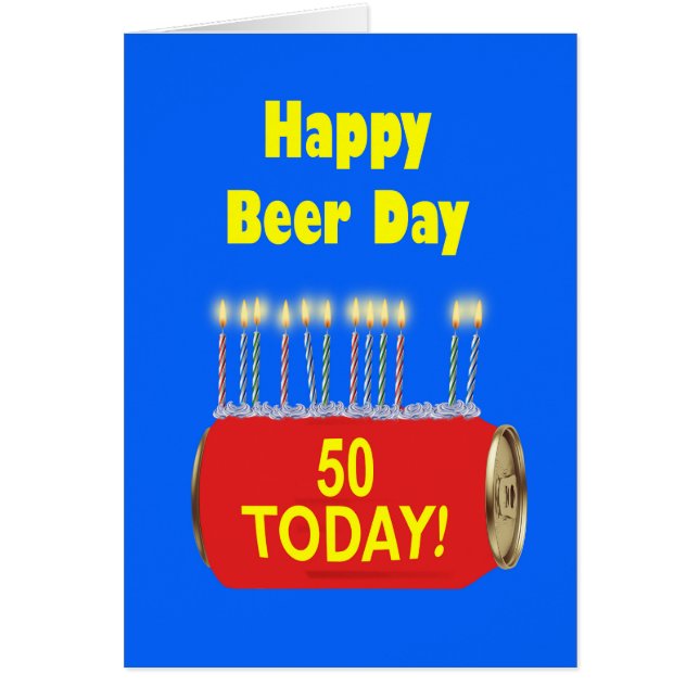 50th Happy Beer Day Birthday  (Front)