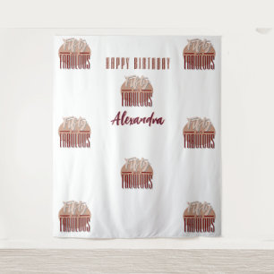 50th Happy Birthday Photobooth Backdrop