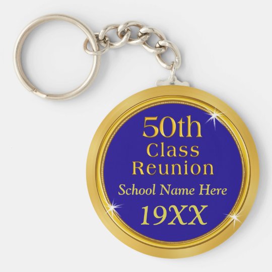 50th High School Reunion Ideas Your Text Colors Keychain Zazzle Com