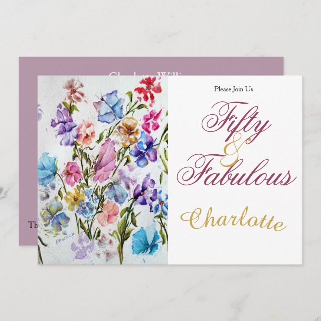 50th invitation (Front/Back)